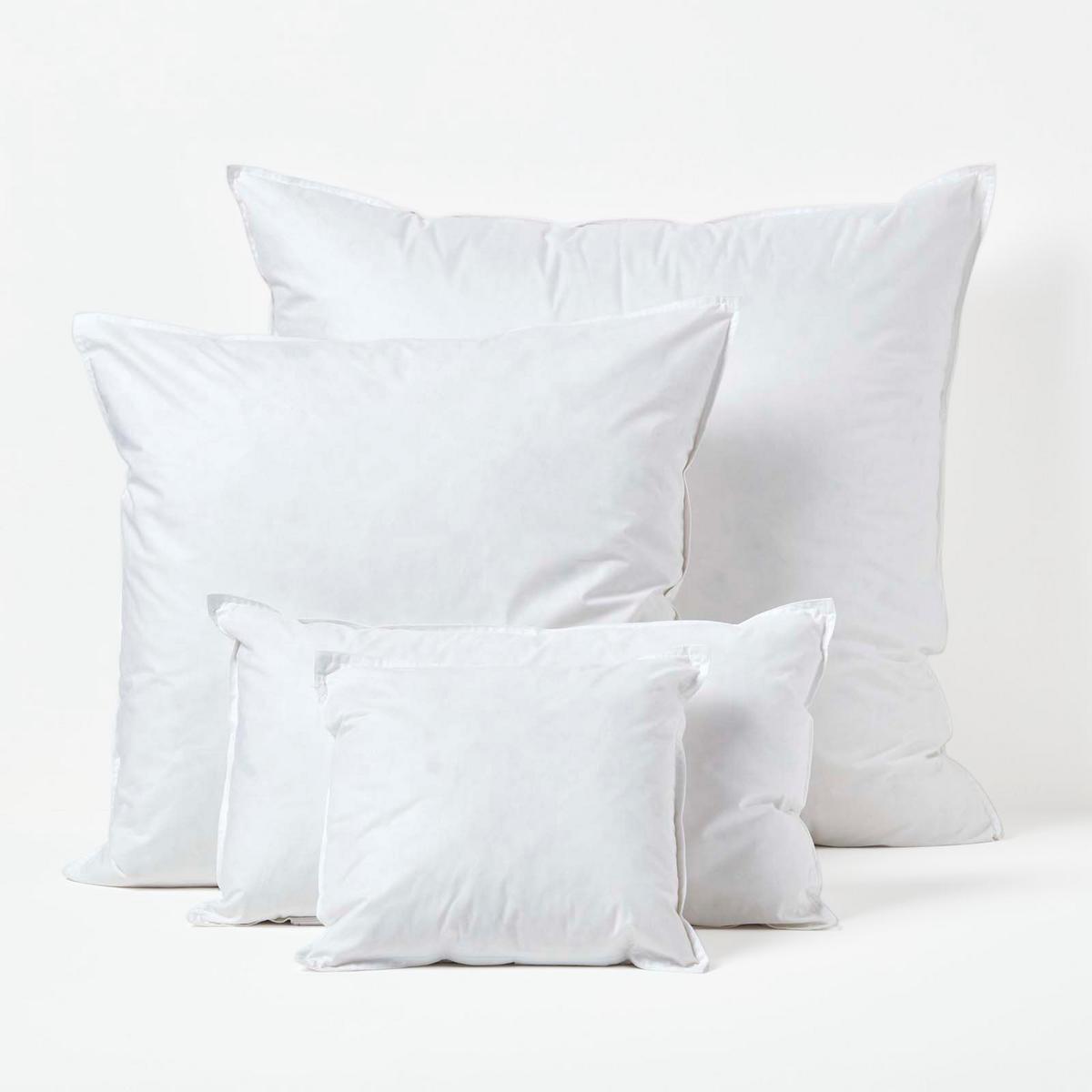 FÜLLKISSEN 70/70 cm – Enten-Daunen - Weiß, Textil (70/70cm) - Homescapes