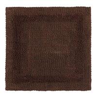 DUSCHVORLEGER 50/50 cm, 100% Baumwolle, wendbar - Braun, Textil (50/50cm) - Homescapes