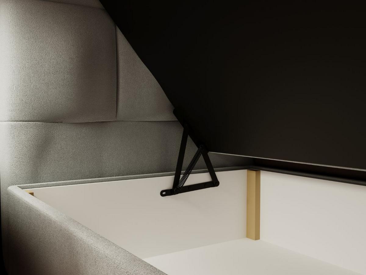 BOXBETT Alicante 160x200 Grau - Grau, Holz/Textil (160/200cm) - Graingold