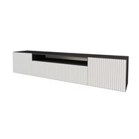LOWBOARD NOA-2-W 200x40x41 cm - Schwarz / Weiß - Schwarz, Holzwerkstoff (200/40/41cm) - ALTDECOR