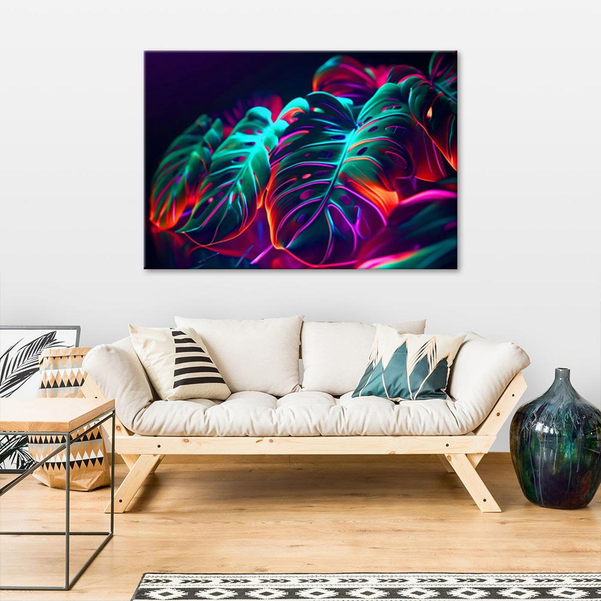 KUNSTDRUCK Bunt 90/60 cm - Multicolor, Textil (90/60cm) - KUNSTLOFT