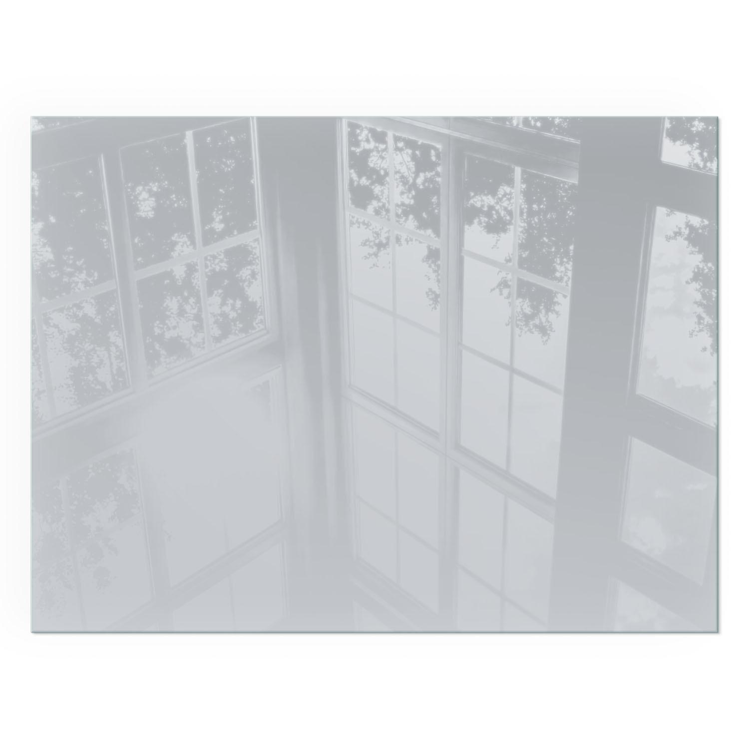 GLASPLATTE für Kamin 80x60 cm - Grau, Glas (80/60/0.4cm) - TULUP