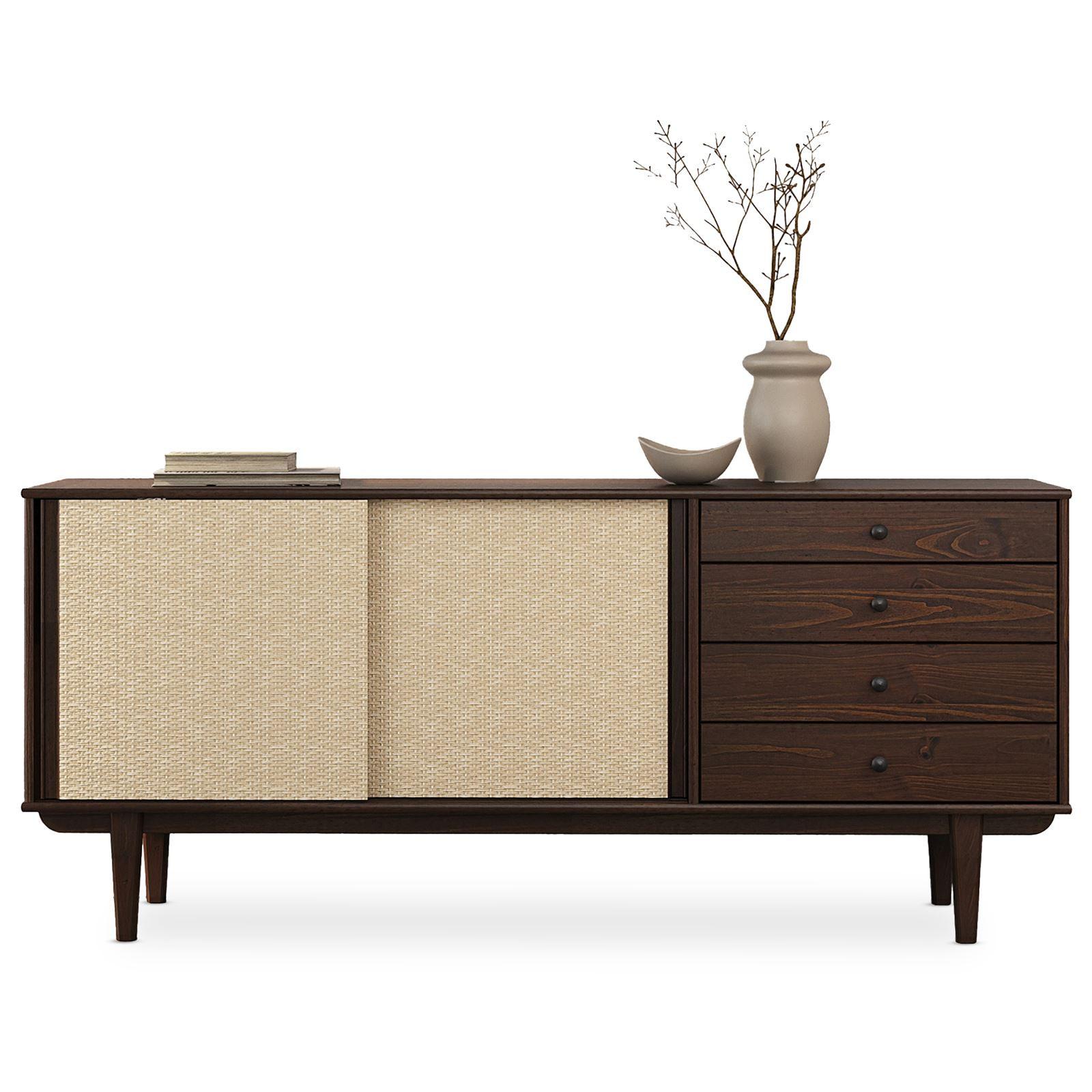 SIDEBOARD SIMONA nussbaum - Nussbaumfarben, Holz (175/76/41cm) - IDIMEX