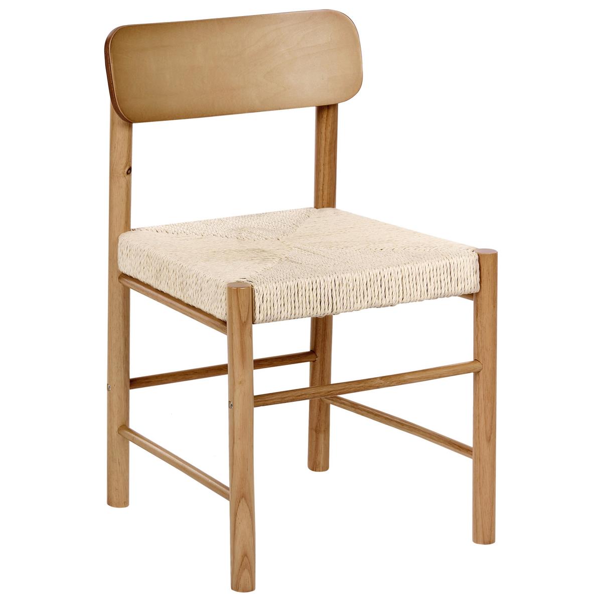 ESSZIMMERSTUHL 2er-Set Holz Braun Digne - Braun, Holz (46/75/46cm) - Beliani