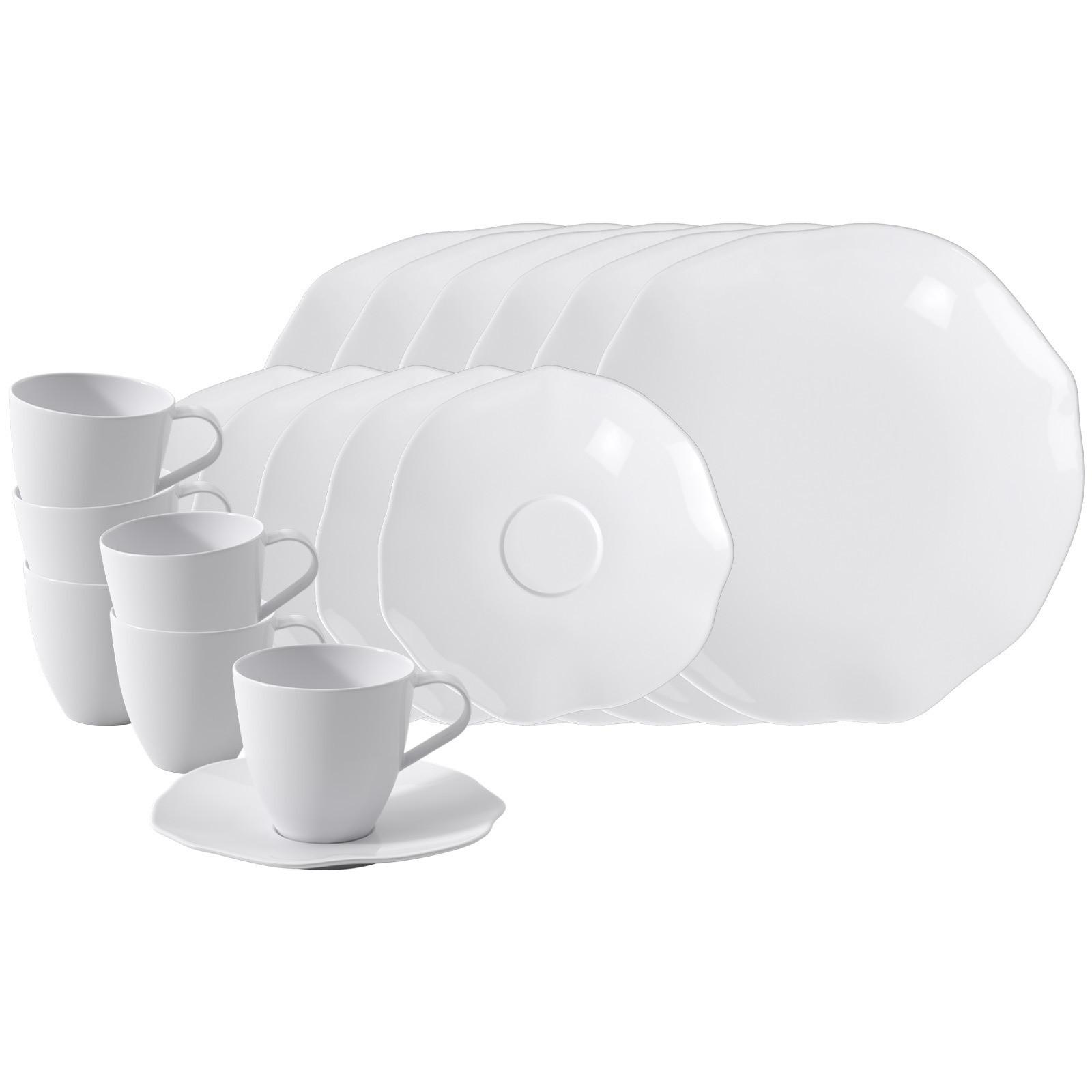 KAFFEESERVICE Pura weiß 18-tlg. - Weiß, Keramik (2/2/2cm) - Villeroy & Boch