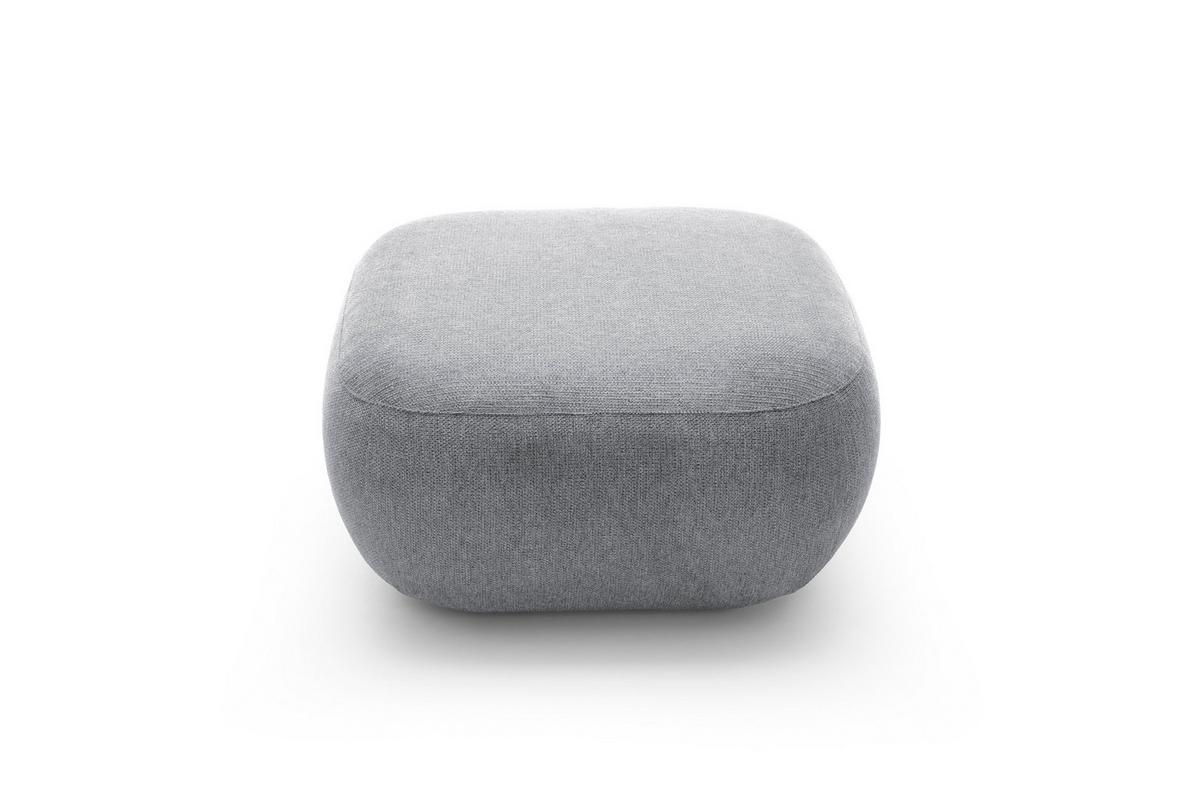 POLSTERHOCKER AMICO Modern Sitzhocker, Fußhocker Grau - Grau, Holzwerkstoff/Kunststoff (75/39/75cm) - MASSENO