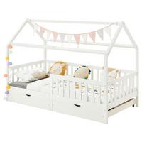 HAUSBETT NUNA 90X200 CM - Weiß, Holz (96/145/207cm) - IDIMEX