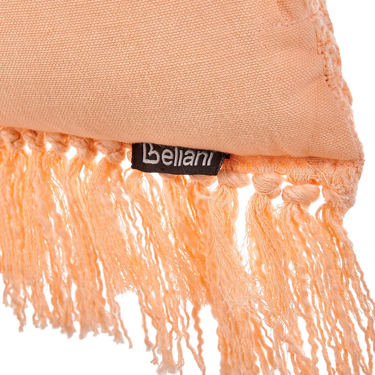 DEKOKISSEN 2er-Set Orange 60/40 cm Tansy - Orange, Naturmaterialien (60/40cm) - Beliani