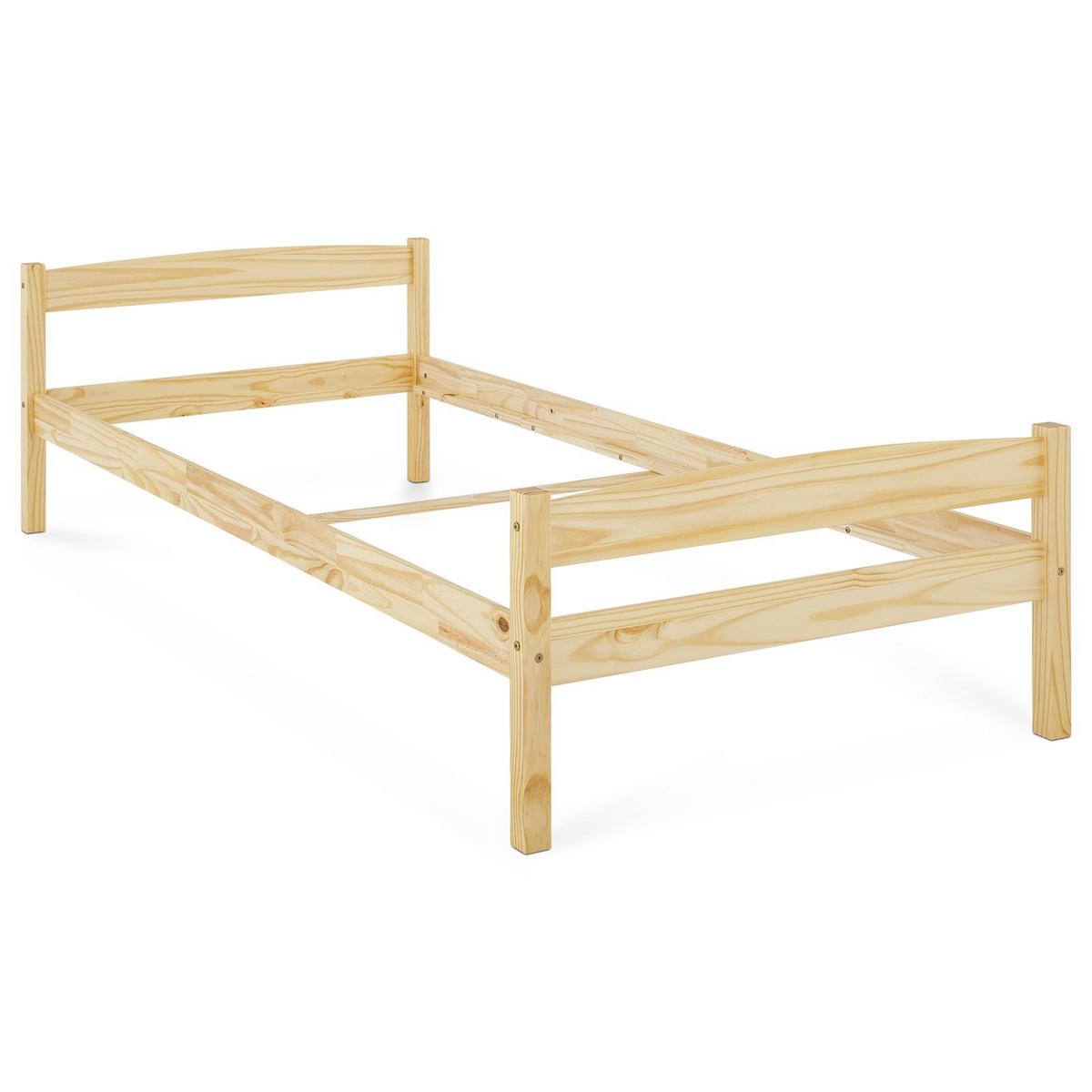 EINZELBETT BORIS 90x200 cm natur - Naturfarben, Holz (90/200cm) - IDIMEX