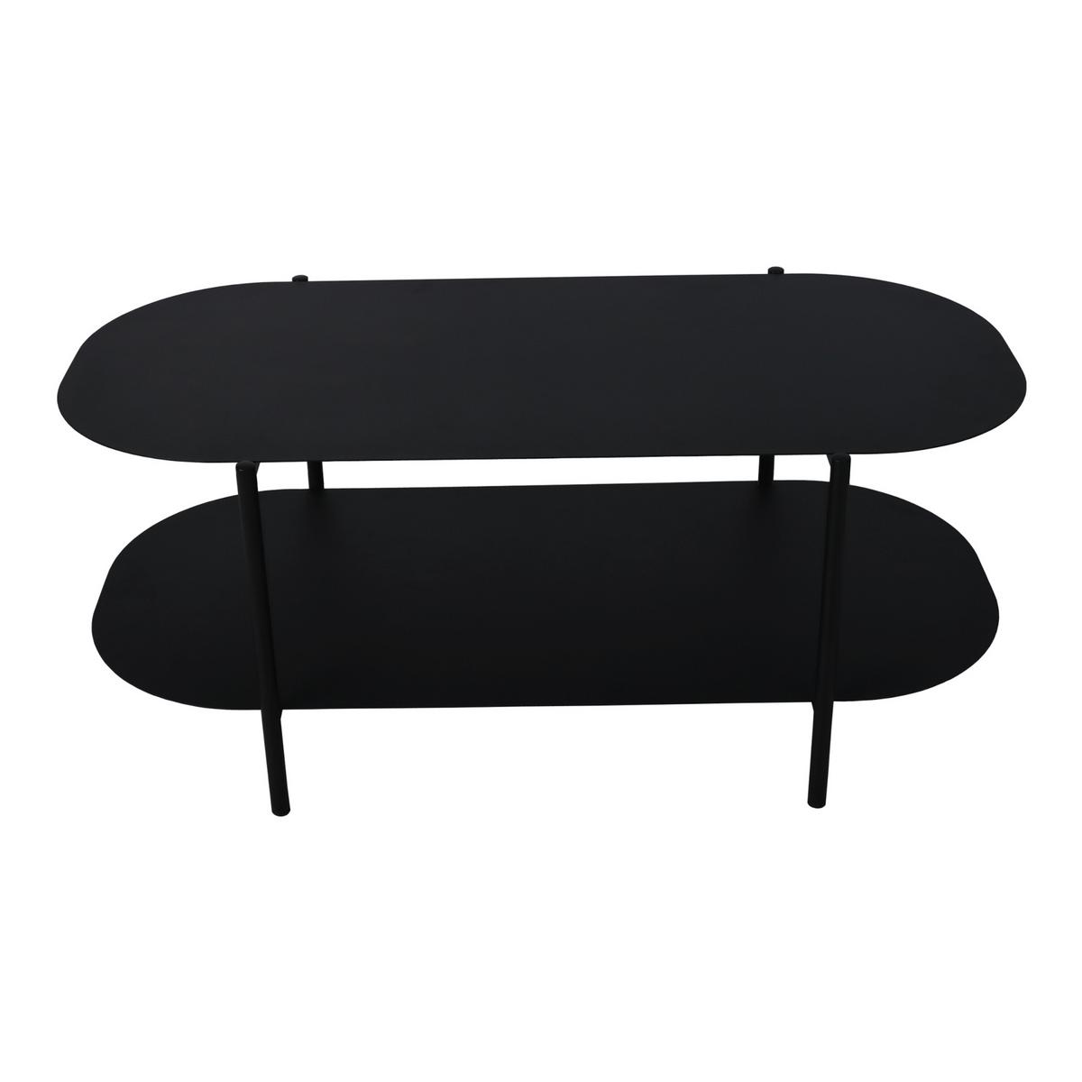 COUCHTISCH Enebakk 112/62/41 cm - Schwarz, Metall (112/62/40.5cm) - [en.casa]