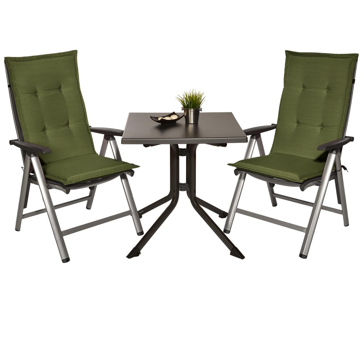 HOCHLEHNER Loft HL 120x50x6cm Olivgrün (2tlg) - Olivgrün, Textil (50/120cm) - Beautissu 