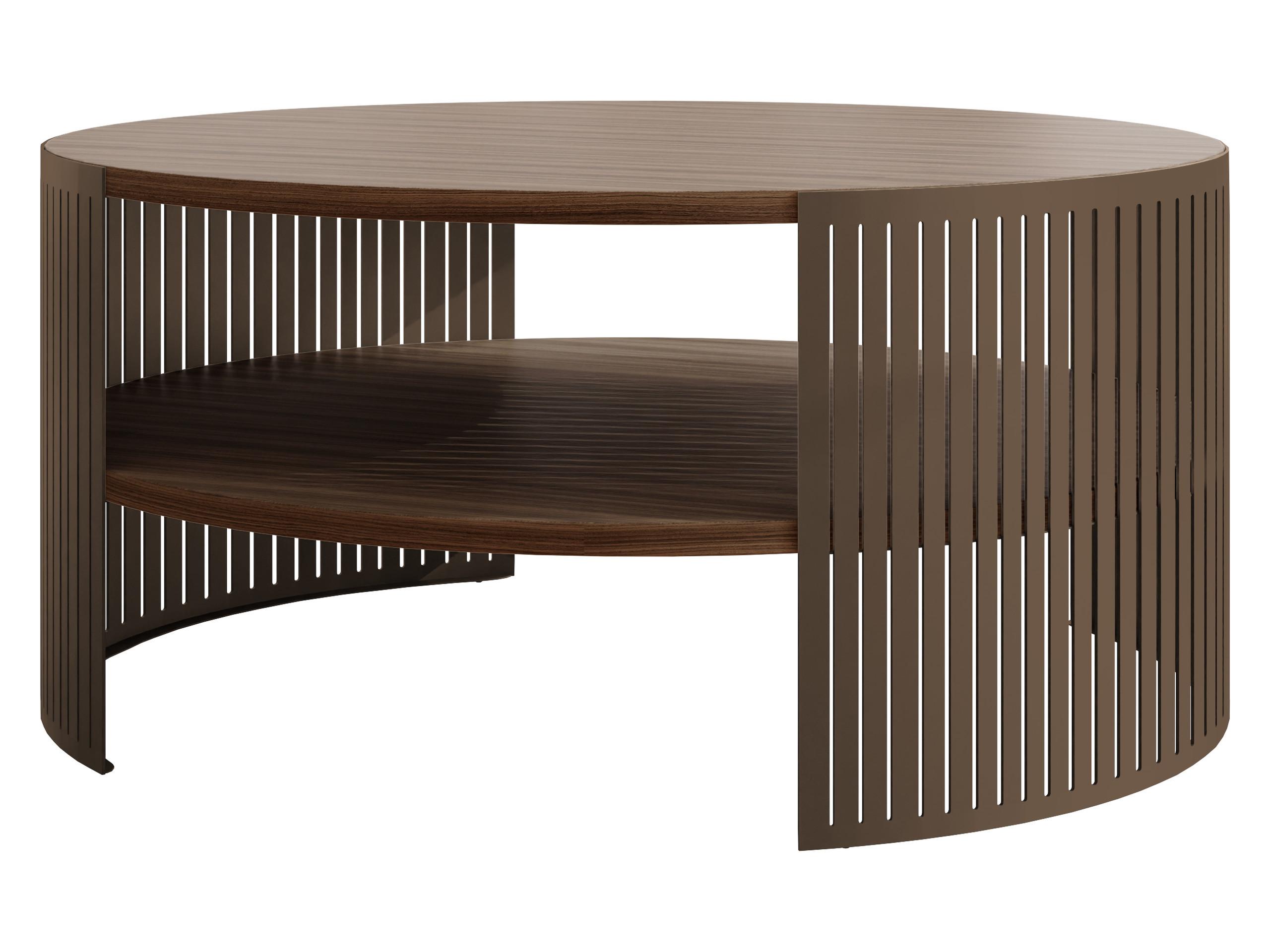 COUCHTISCH Fikoli Braun - Nussbaumfarben/Braun, Holzwerkstoff/Metall (75/75/40cm) - MIRJAN24