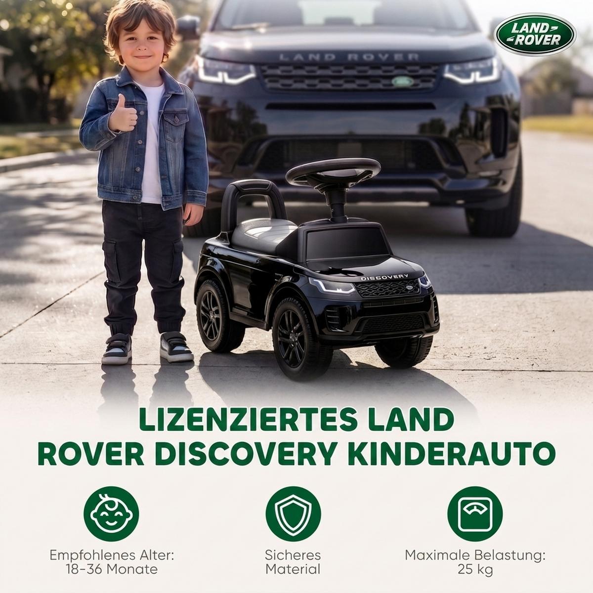 KINDER-RUTSCHAUTO Kunststoff Stahl Schwarz - Schwarz, Kunststoff (65.5/28/42cm) - AIYAPLAY
