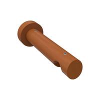 TRÄGER FÜR GARDINENSTANGEN INNENLAUF 20 mm Ø, Talent 1-läufig, Kirschbaum - Kirschbaumfarben, Holz (15/5.3/5.3cm) - INTERDECO