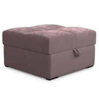 POUF MIZA Rosa 65x65 cm - Rosa, Textil (65/38/65cm) - MASSENO