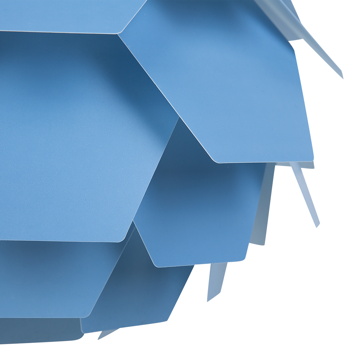 HÄNGELEUCHTE Segre 60/60/180 cm - Blau, Kunststoff (40/40/165cm) - Beliani