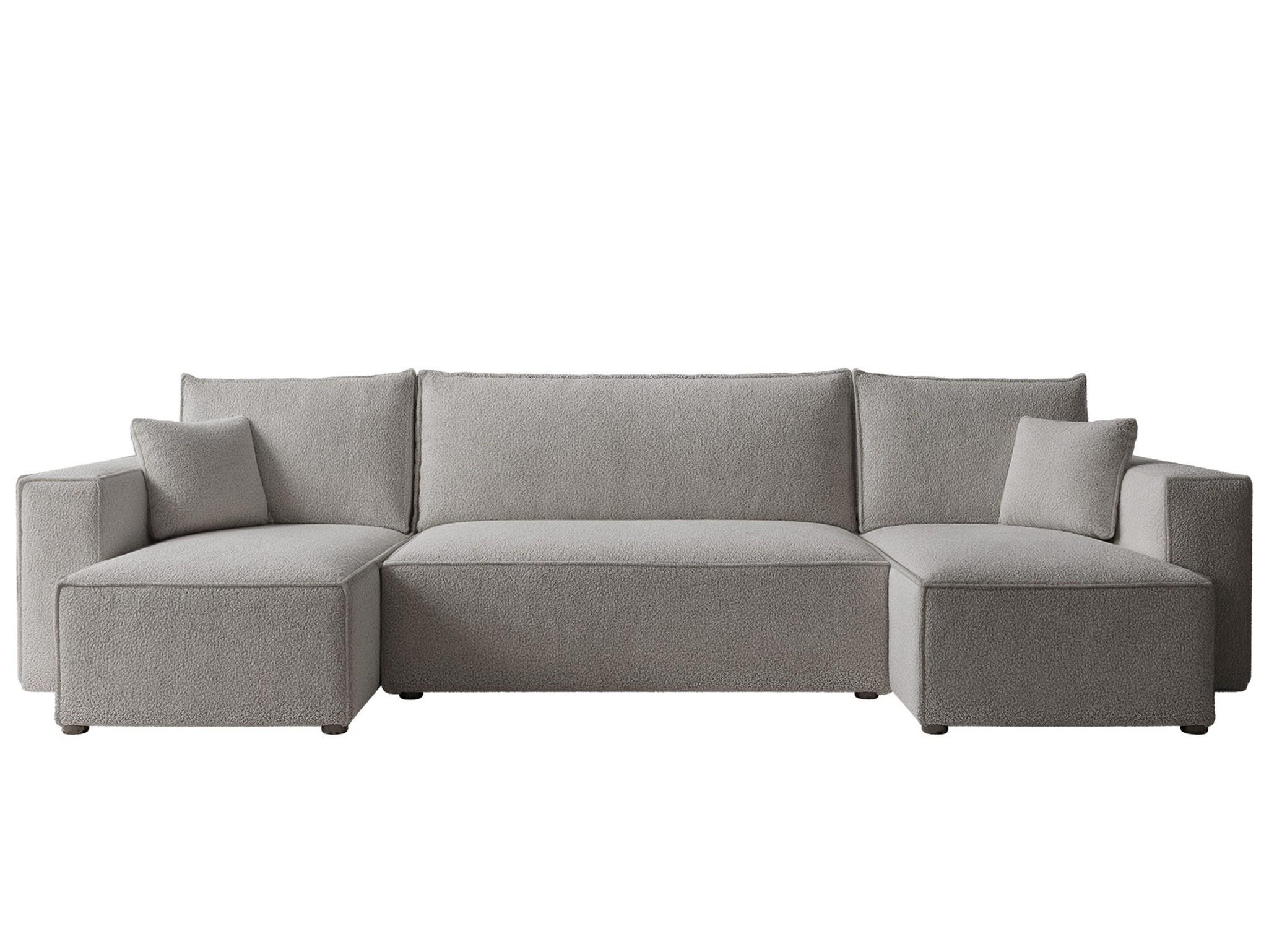 WOHNLANDSCHAFT Adara Schlaffunktion - Grau, Holzwerkstoff/Textil (312/83/145cm) - Fun Möbel