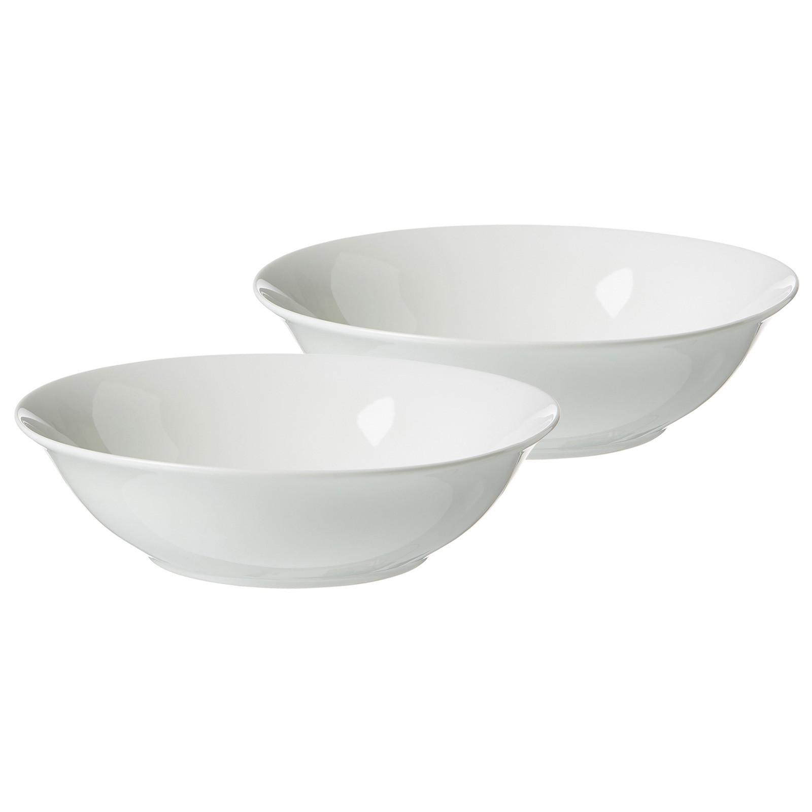 SERVIERSCHALEN Bianco weiß ø 23 cm 2er Set - Weiß, Keramik (23cm) - Ritzenhoff Breker