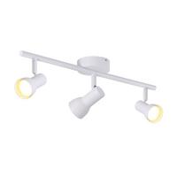 DECKENSTRAHLER Hitzeperl 3-flammig 42.5/8/15.5cm - Weiß, Metall (42.5/8/15.5cm) - Nettlife