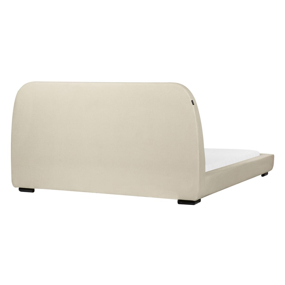 WASSERBETT 160x200 cm Beige Roisel - Creme, Textil (160/200cm) - Beliani