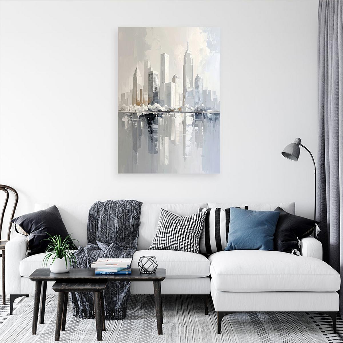 LEINWANDBILD Städte & Architektur 30x45cm - Grau, Textil (30/45cm) - Feeby