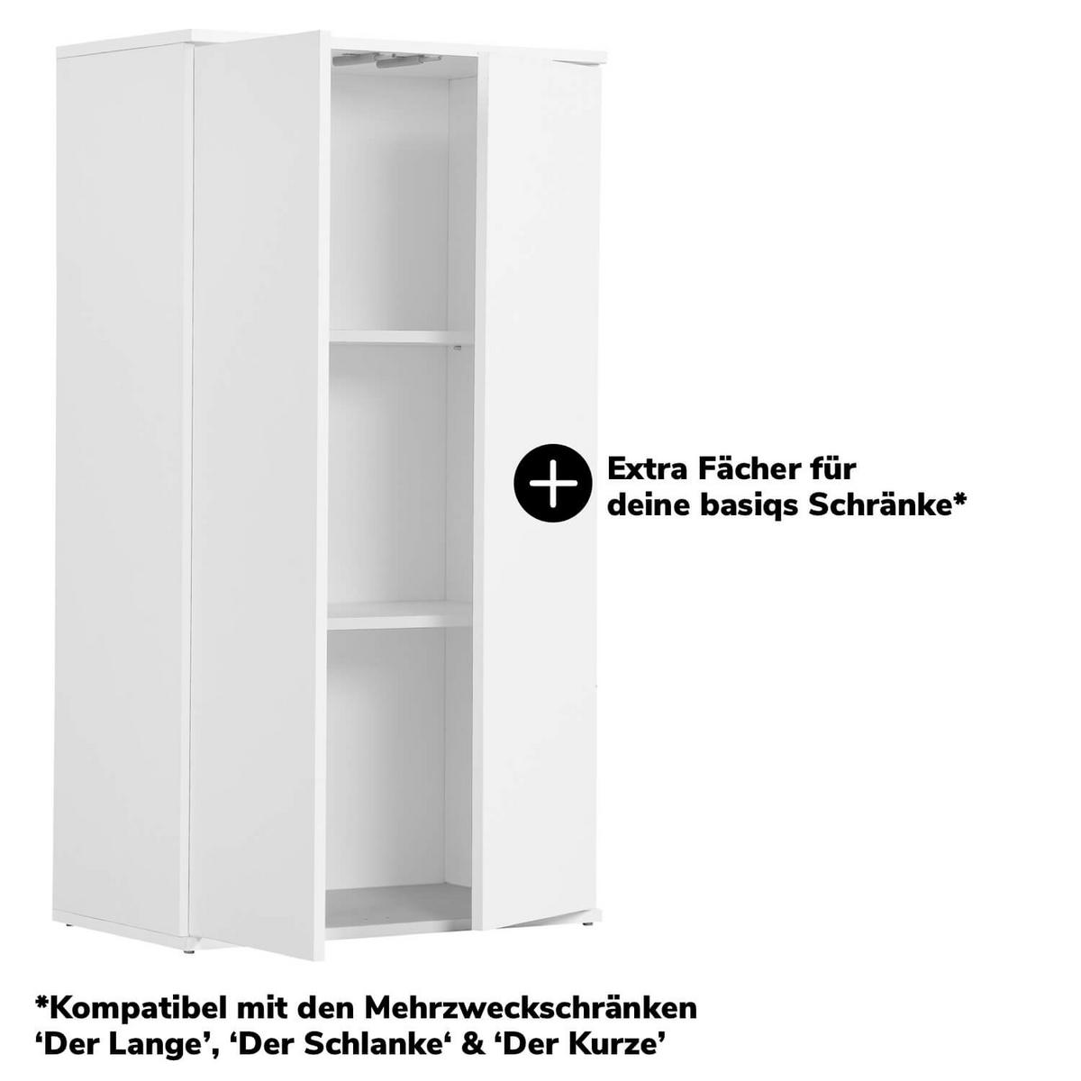 EINLEGEBÖDEN 2er-Set Der Einleger - Weiß, Holzwerkstoff (57/29.5/1.5cm) - Mokebo