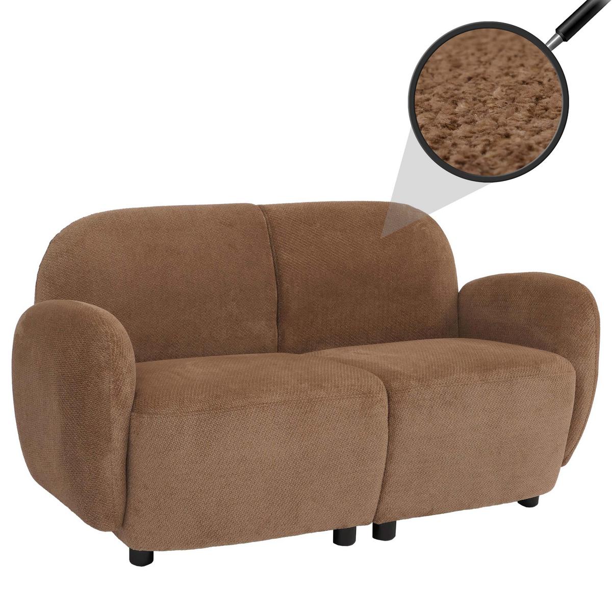 2ER-SOFA Cremeweiß - Creme, Textil (148/77/79cm) - MCW