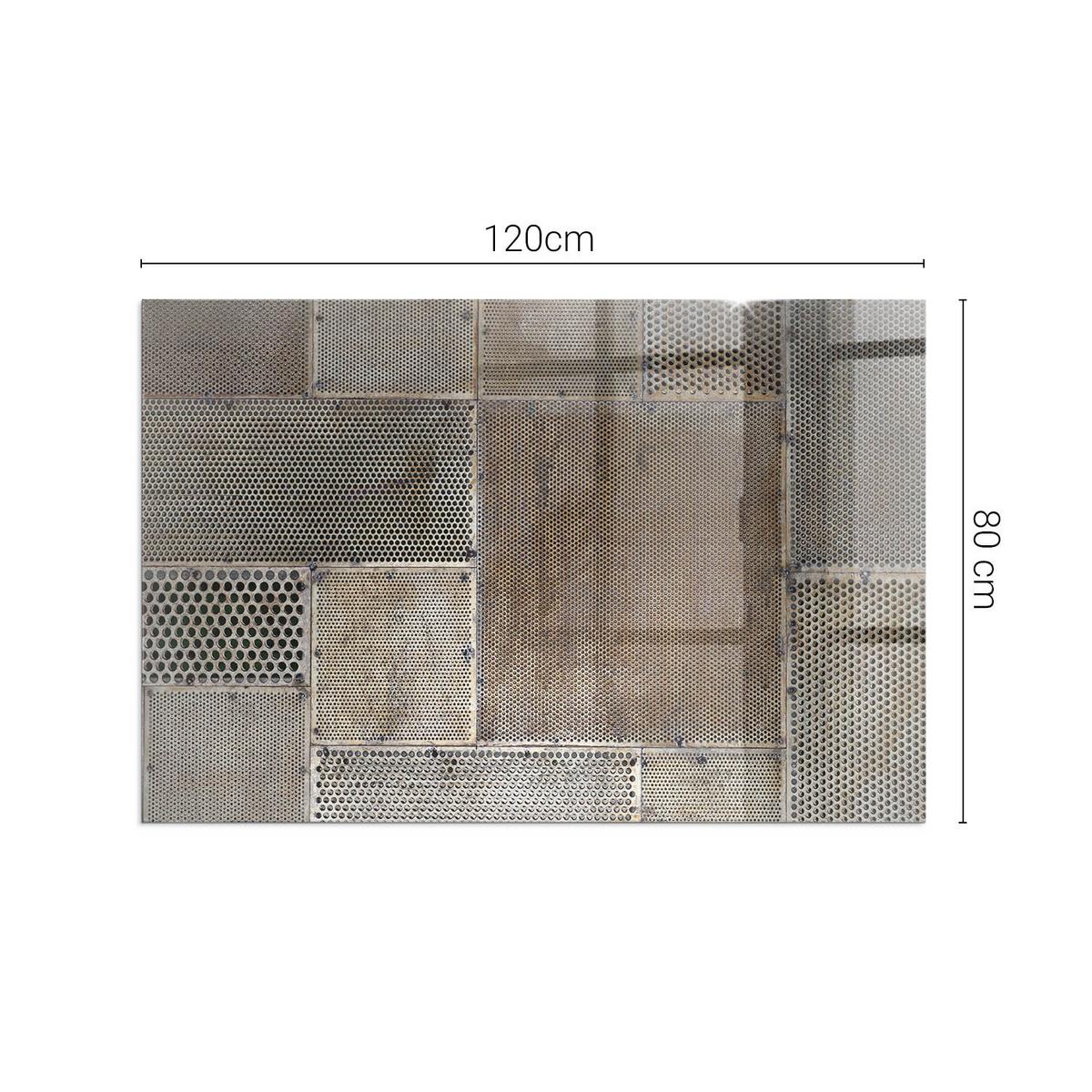 GLASPLATTE für Kamin 120x80 cm - Beige, Glas (120/80/0.4cm) - TULUP