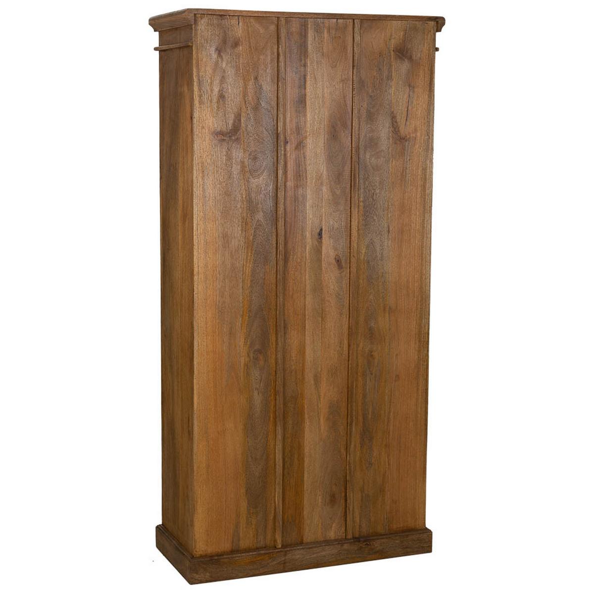 VITRINE auz Holz 90x40x183 cm - Braun, Holz (90/183/40cm) - Wanderlust