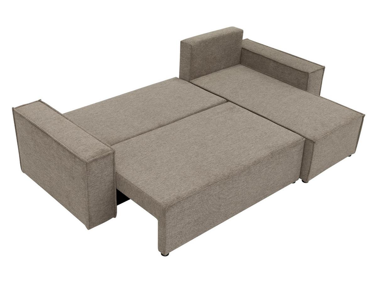 ECKSOFA Karl - Hellbraun/Schwarz, Holz/Kunststoff (244/145cm) - MIRJAN24