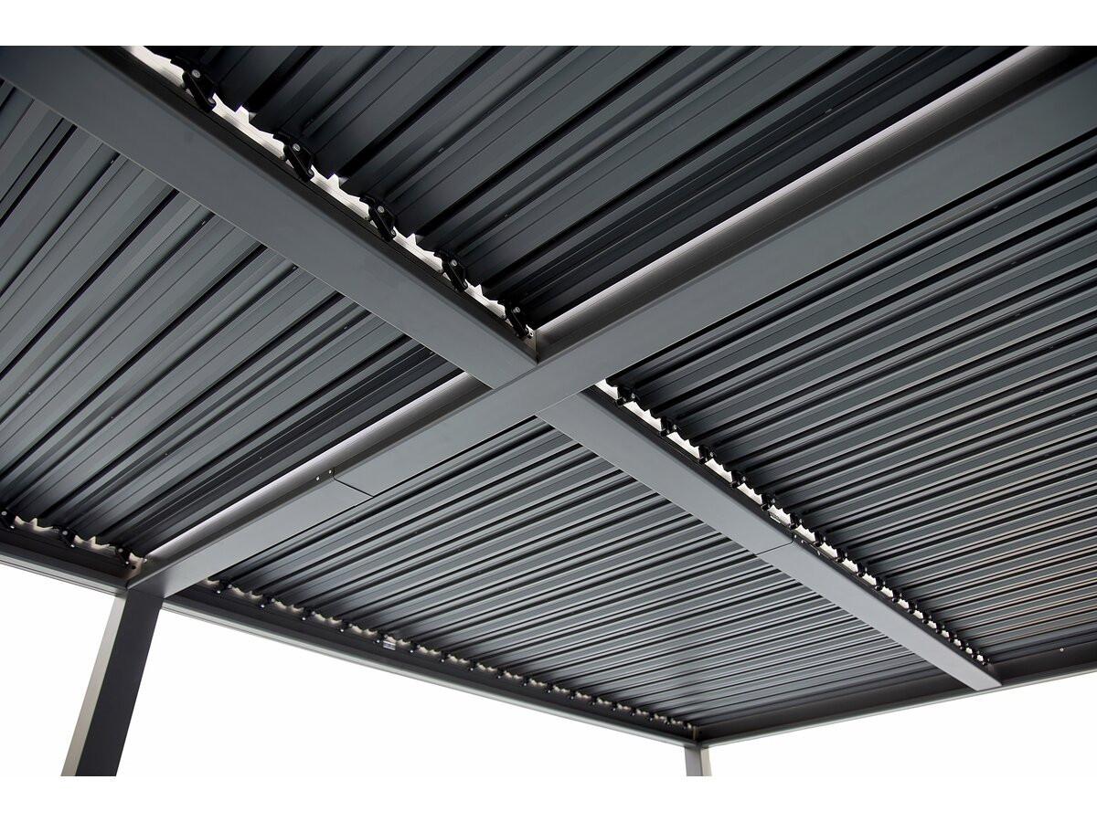BIOKLIMATISCHE PERGOLA kensington Grau - Grau, Metall (299/220/588cm) - Habitat Garten