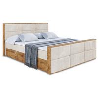 BOXBETT mit Matratze H3 und Lattenrost - LOLLI1-Z - 180x200 - Beige Casablanca - Beige, Holzwerkstoff (180/200cm) - ALTDECOR