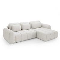 ECKSOFA Cesar 3 Sitzplätze Weiß - Weiß, Holz (304/190cm) - Petits-meubles