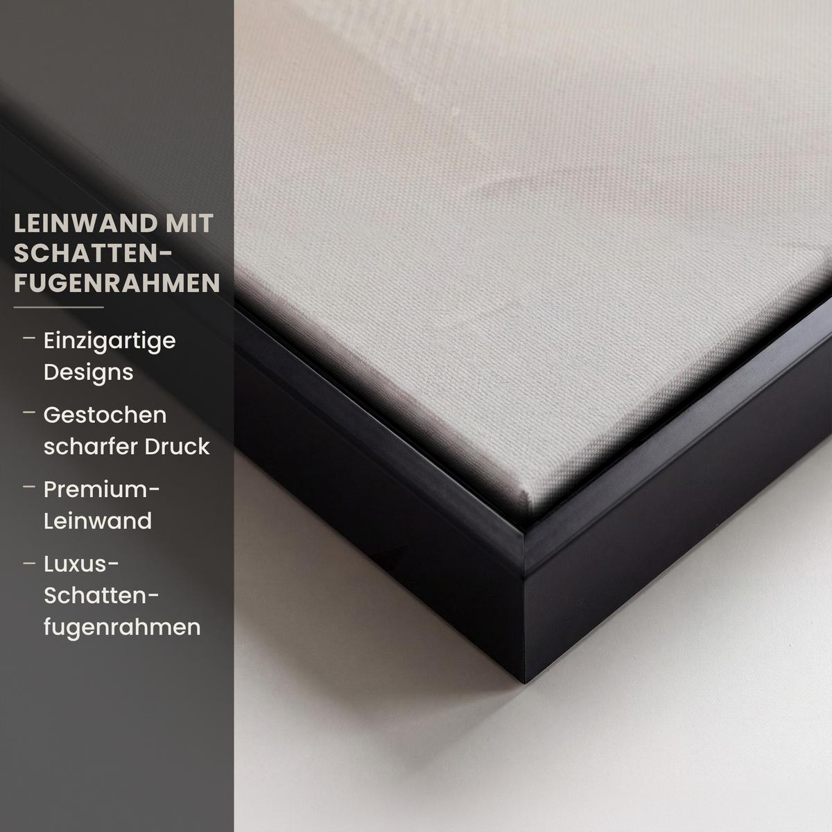 LEINWAND Bilder mit Rahmen - Korb - Eier - Rosa - 100x150 - Beige, Textil (100/150cm) - MuchoWow