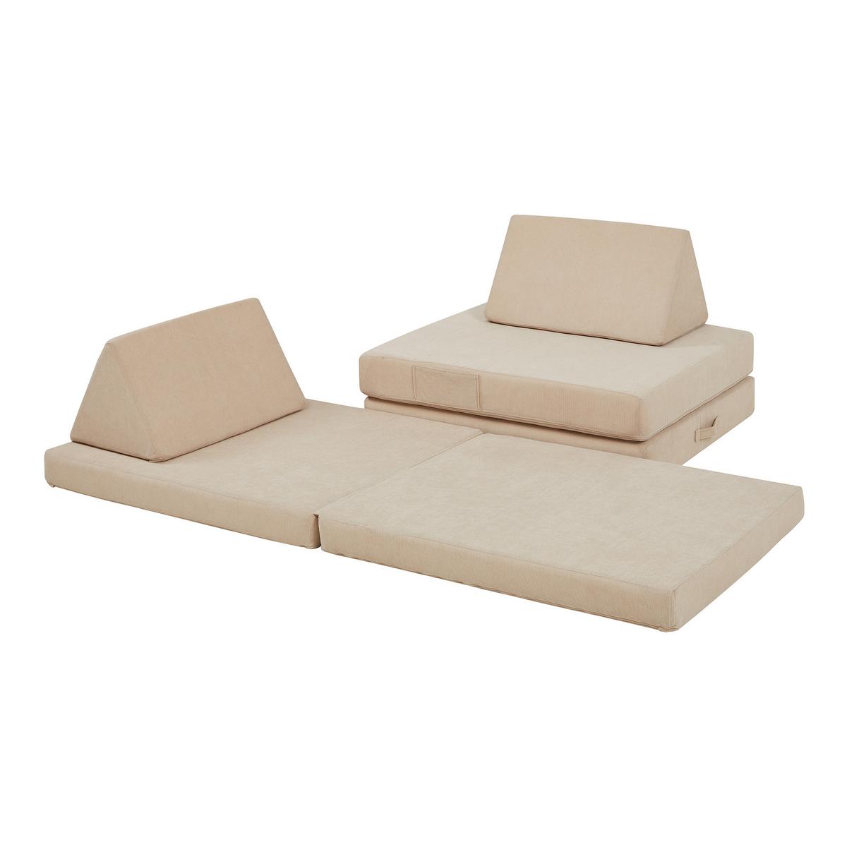 SPIELSOFA Norhulta - Beige, Textil (150/46/66cm) - [en.casa]