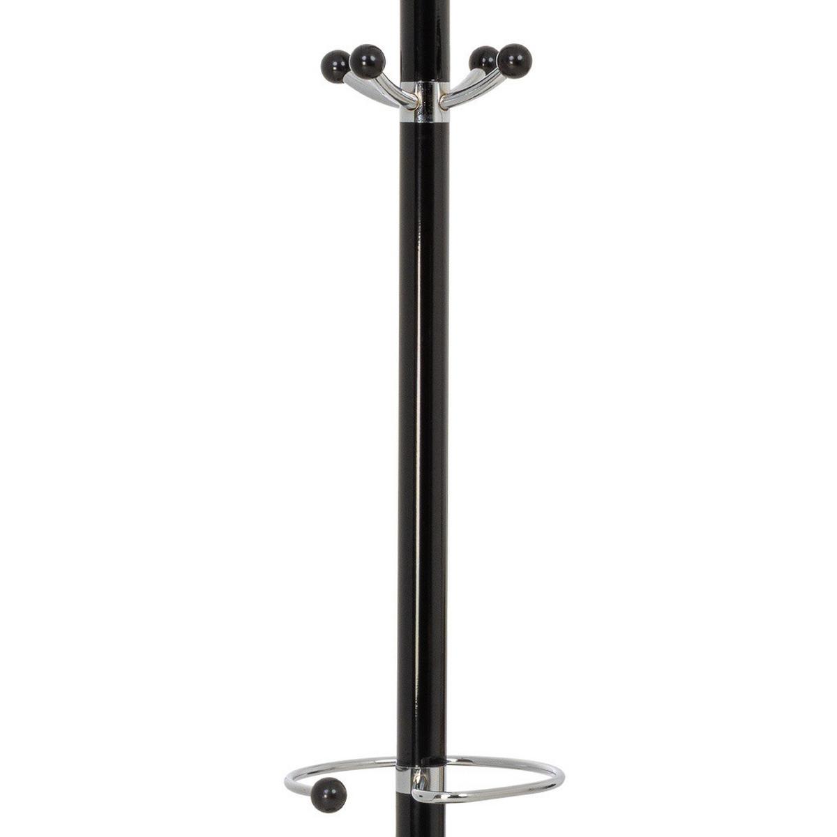 GARDEROBE aus metall 36x178cm - Schwarz, Metall (36/178/36cm) - Wanderlust
