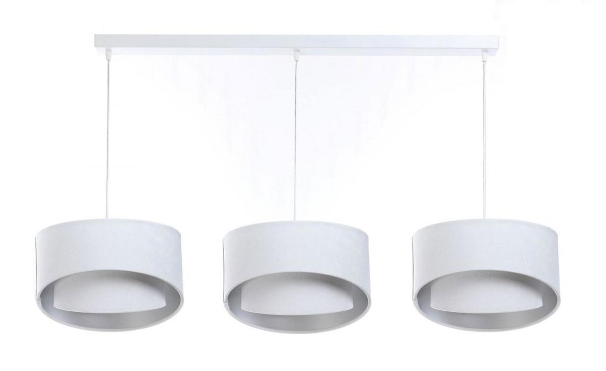 HÄNGELEUCHTE Silber 30/18 cm - Weiß, Kunststoff (30/0.3/18cm) - ONZENO