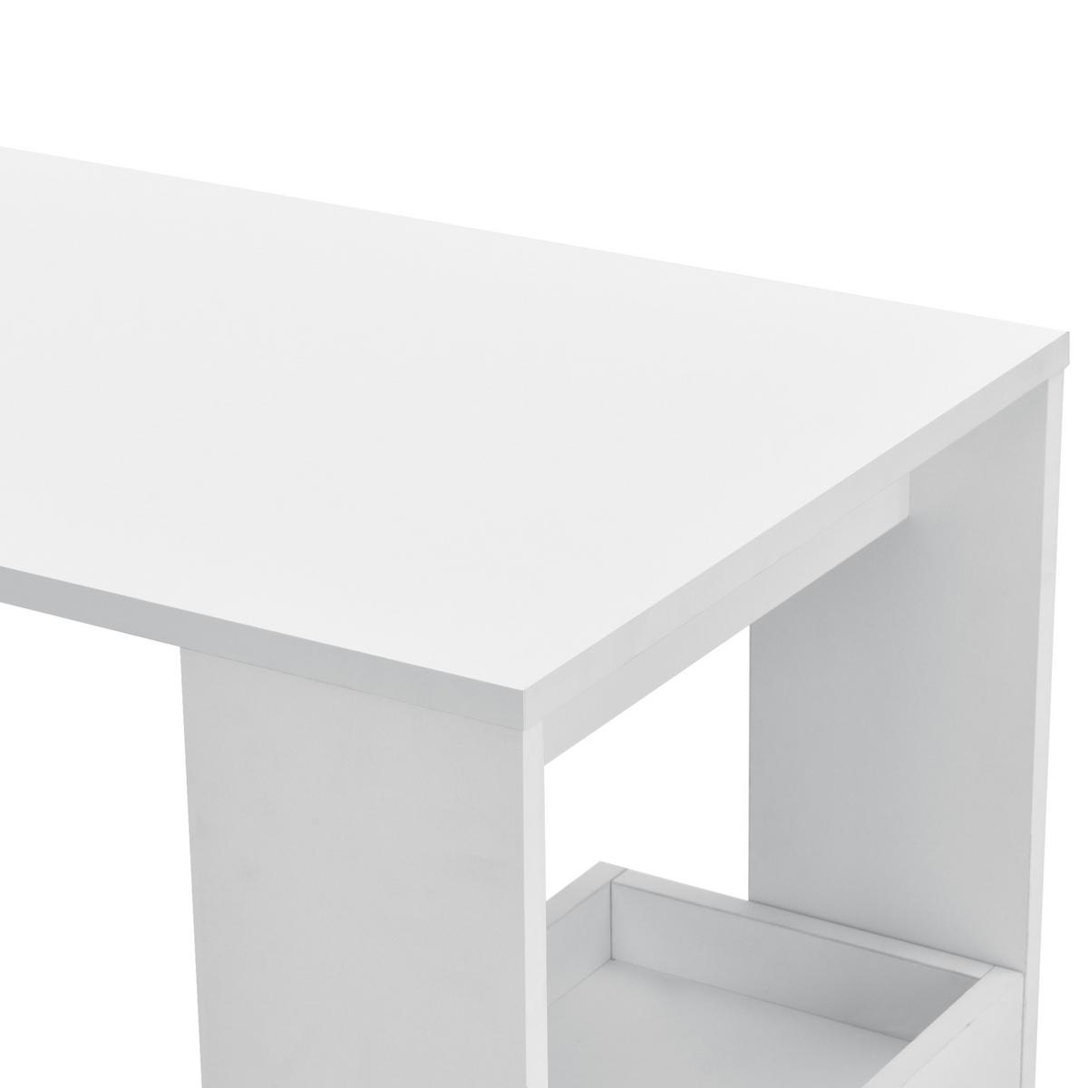 BARTISCH Bromölla - Weiß, Holzwerkstoff (45/120/106cm) - [en.casa]