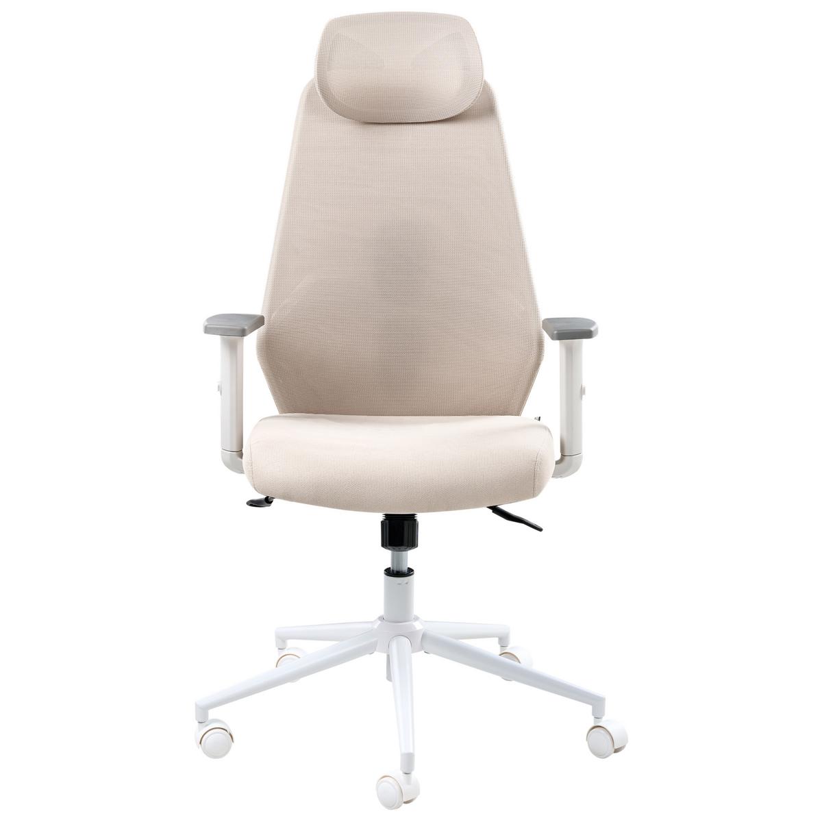 BÜROSTUHL Beige Oryn - Beige, Textil (71/111/65cm) - Beliani