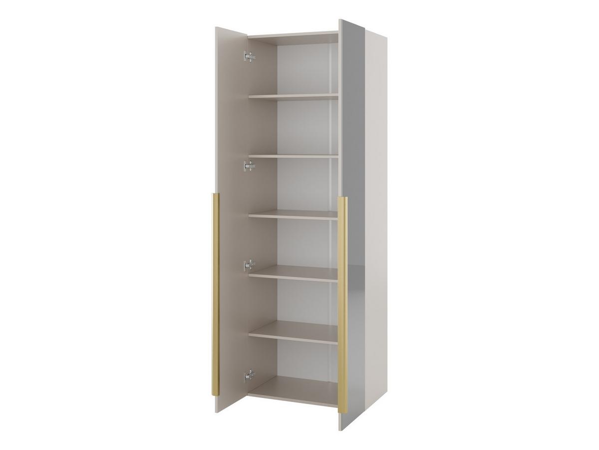 GARDEROBE-SET Kerkin II - Sandfarben/Goldfarben, Holzwerkstoff/Kunststoff (70/200/42cm) - MIRJAN24