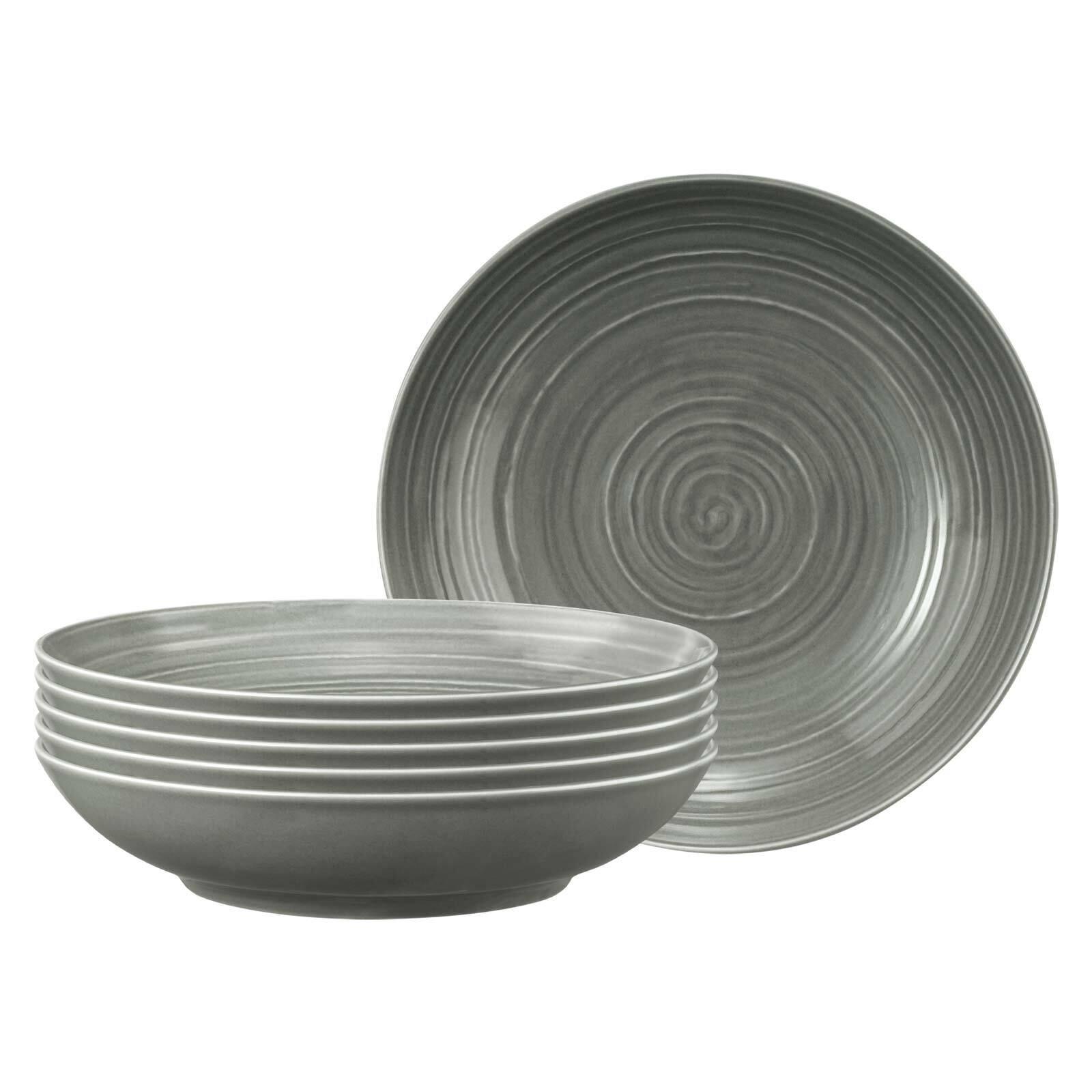 PASTATELLER Terra Perlgrau ø 26 cm 6er Set - Grau, Keramik (26cm) - Seltmann Weiden