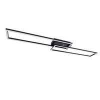 LED-DECKENLEUCHTE Marbut 102.5/18.5/7.3 cm - Schwarz, Metall (18.5/102.5/7.3cm) - Nettlife