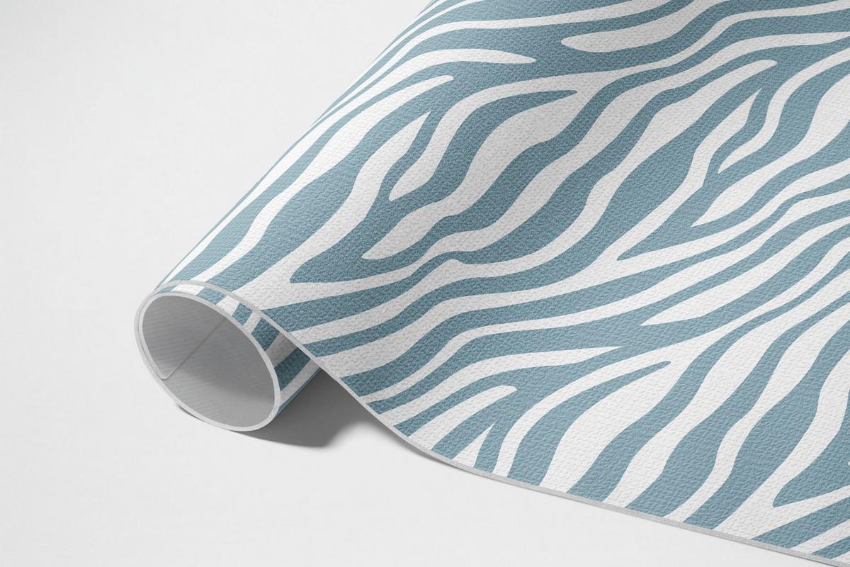 TEPPICH 100x150 cm Abstrakte Boho-Wellen in Pastellblau - Blau, Kunststoff (100/150cm) - Wallfluent
