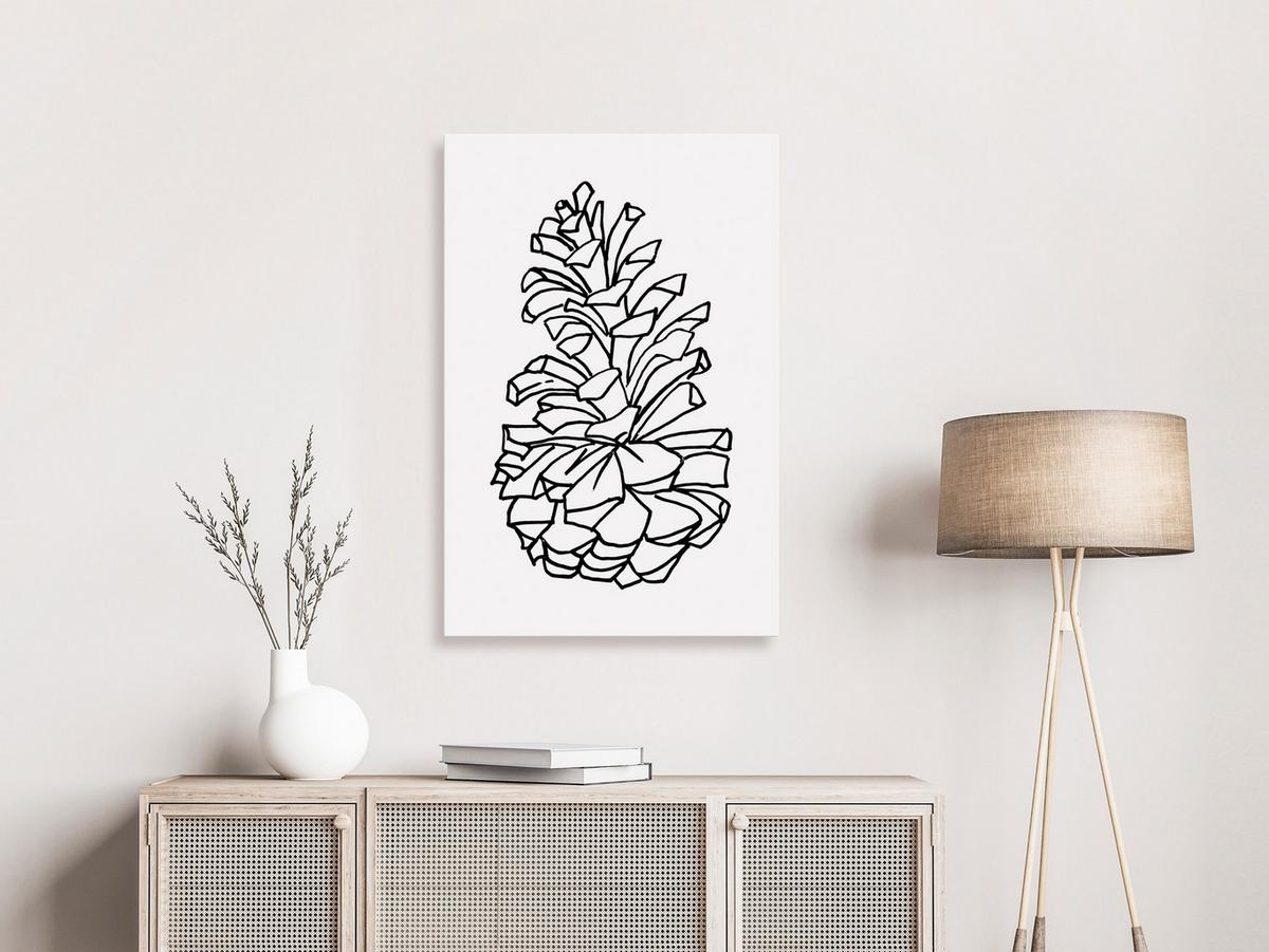 KUNSTDRUCK Schwarz-Weiß 40/60 cm - Schwarz, Textil (40/60cm) - KUNSTLOFT
