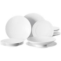 TELLER-SET Nori Home weiß 12-tlg. - Weiß, Keramik (2/2/2cm) - Seltmann Weiden