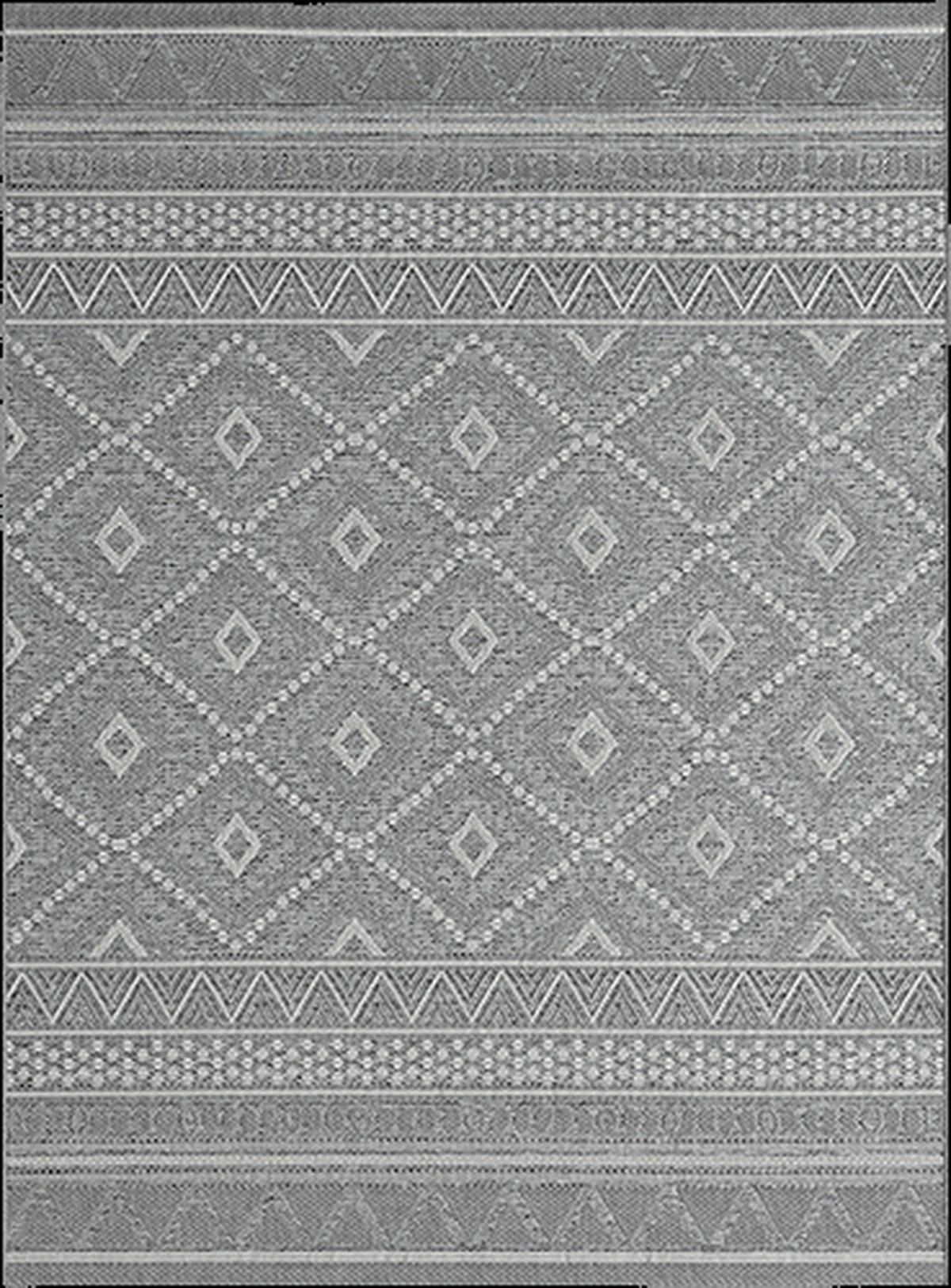 FLACHWEBTEPPICH Berber ESERA Polypropylen - Grau, Textil (300/400cm) - KADIMA DESIGN