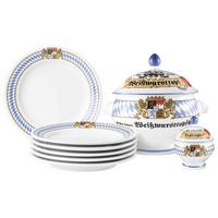 WEISSWURST-SET Compact Bayern bunt 8er Set - Multicolor, Keramik (2/2/2cm) - Seltmann Weiden