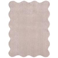 HOCHFLORTEPPICH Antirutsch Uni TIRSO Polyester Puderrosa 160 x 220 cm - Rosa, Textil (160/220cm) - KADIMA DESIGN