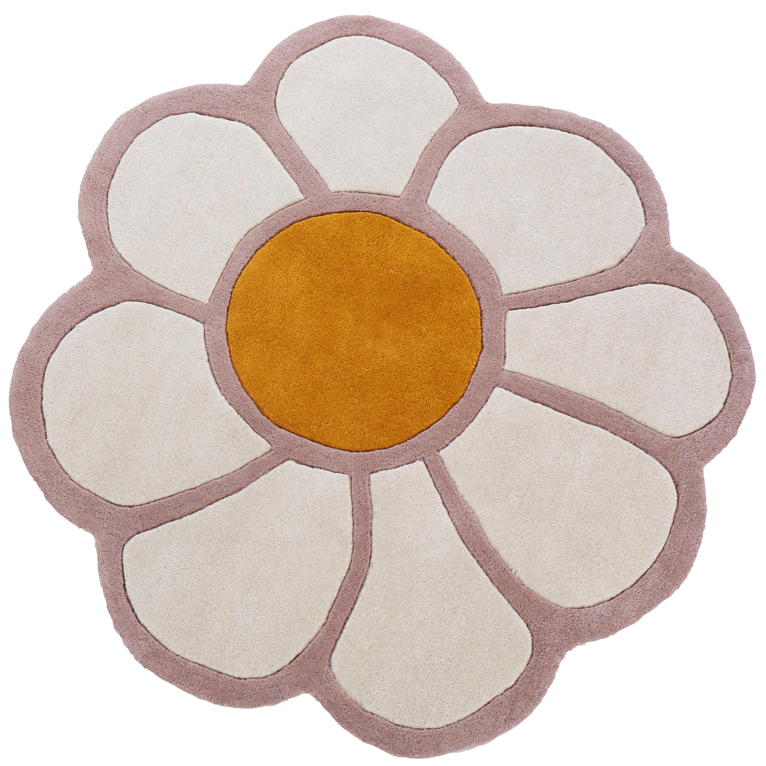 KINDERTEPPICH Thumbelina 120/120 cm - Multicolor, Naturmaterialien (120/120cm) - Beliani