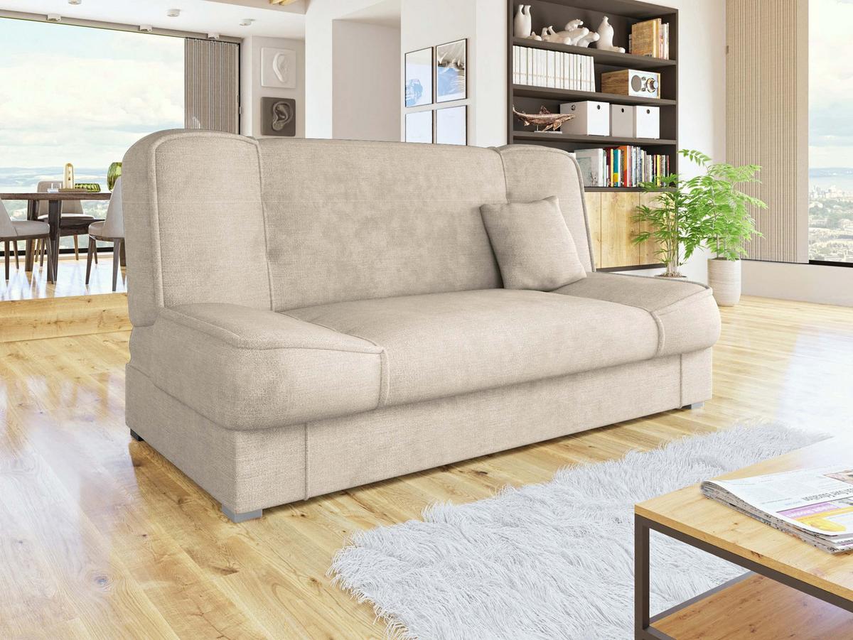 SCHLAFSOFA Gabi - Silberfarben/Naturfarben, Holz/Kunststoff (175/80/80cm) - MIRJAN24